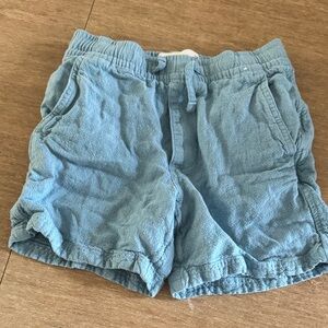 abercrombie kids light blue drawstring cotton shorts